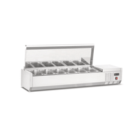 New Air NCSD-59-SL 59-Inch Refrigerated Countertop Topping Rail