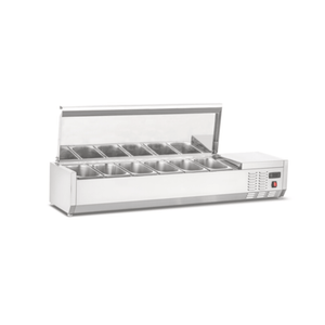 New Air NCSD-59-SL 59-Inch Refrigerated Countertop Topping Rail