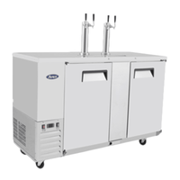 Atosa MKC58GR 57.8-Inch Commercial Draft Beer Dispenser with Dual Towers