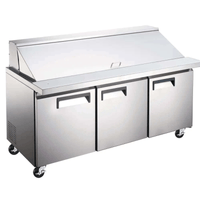 Ancaster Food Equipment PTM-70 70.4-Inch Mega Top Refrigerated Prep Table