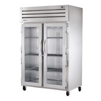 True STR2R-2G-HC 52.63-Inch 2-Section Glass Door Commercial Refrigerator