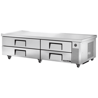 True TRCB-82-84-HC 84-Inch 4-Drawer Commercial Chef Base Equipment Stand