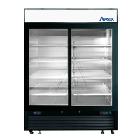 Atosa MCF8727GR 54.4" 2-Door Sliding Glass Merchandiser Refrigerator