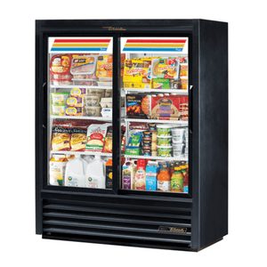 True GDM-41SL-60-HC-LD Narrow Depth 47.13" Glass Sliding Door Merchandiser