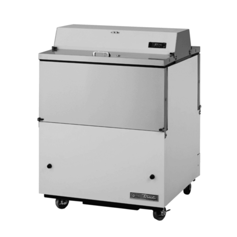 True TMC-34-DS-SS-HC 8-Crate Dual-Sided Mobile Milk Cooler, 34-Inch