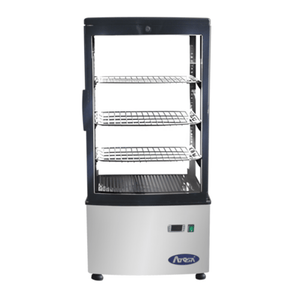 Atosa DSRC-28 2.8 Cu. Ft. Glass Countertop Display Refrigerator with Black Trim