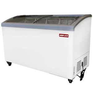 New Air NIF-55-CG 54.5-Inch Curved Glass Dipping Ice Cream Display Freezer