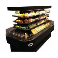 Howard-McCray SC-OD42I-7-S-LED 84-Inch Stainless Steel Island Open Merchandiser