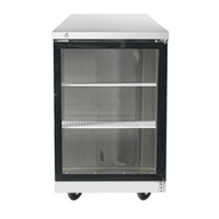 Atosa MBB23GGR 23" Single Glass Door Refrigerated Back Bar Cabinet