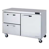 Blue Air BLUR48-D2L-HC 48-Inch 1-Door 2-Drawer Undercounter Refrigerator