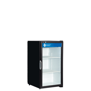 QBD DC7-HC 6.79 cu. ft. Black Countertop Glass Door Refrigerator