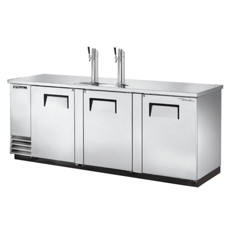 True TDD-4-S-HC 90.38-Inch 3-Door Solid Swing Draft Beer Dispenser