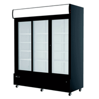 EFI C3S-68GD 68" 3-Door Sliding Glass Merchandiser Cooler