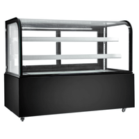 New Air NDC-60-CG 60.5-Inch Curved Glass Refrigerated Display Cabinet