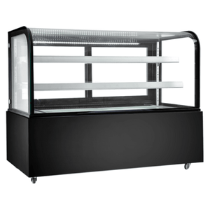 New Air NDC-60-CG 60.5-Inch Curved Glass Refrigerated Display Cabinet