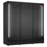 New Air NGR-74-HB 44 Cu. Ft. Three-Door Refrigerated Display Cooler - 74" Wide