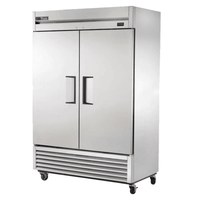True T-49 Refurbished Double Solid Door Reach-In Refrigerator - 54.1"
