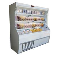Howard-McCray SC-D32E-6-S-LED 74-Inch Multideck Open Dairy Merchandiser - Stainless Steel