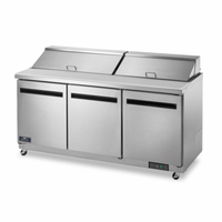 Arctic Air AMT72R 71.5-Inch Three-Door Mega Top Sandwich and Salad Prep Table