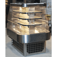 Howard-McCray SC-OD42I-5-B-LED 60" Black Self-Contained Open Island Merchandiser