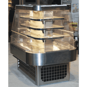 Howard-McCray SC-OD42I-5-B-LED 60" Black Self-Contained Open Island Merchandiser