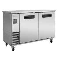 Blue Air BLNBB-60S-HC 61-Inch Narrow Depth 2-Door Back Bar Refrigerator