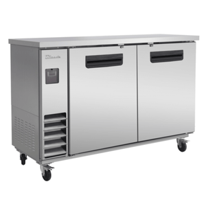 Blue Air BLNBB-60S-HC 61-Inch Narrow Depth 2-Door Back Bar Refrigerator