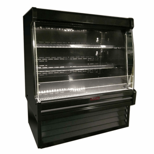 Howard-McCray SC-OD35E-6L-B-LED 75-Inch Black Endless Open Dairy Merchandiser