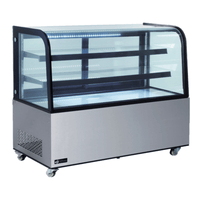 EFI CGCM-6048 59.6-Inch Refrigerated Curved Glass Showcase Display