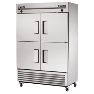 True T-49DT-4-HC 54-Inch Dual Temp Refrigerator and Freezer Reach-In with Four Solid Half Doors