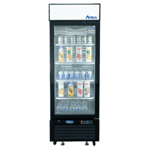 Atosa MCF8725GR 24.2-Inch Single-Door Display Refrigerator with Lighted Header