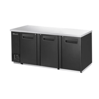 Blue Air BBB90-4S-HC 90-Inch Three-Section Solid Door Back Bar Refrigerator
