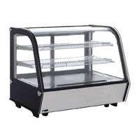 EFI CGCM-CT-3427 34.6" Refrigerated Countertop Merchandiser with Curved Glass