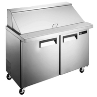 EFI CMDR2-36VCX 36" 2-Door Mega Top Refrigerated Prep Counter