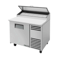 True TPP-AT-44-HC 44-5/8" Commercial Pizza Prep Refrigerator with Solid Door