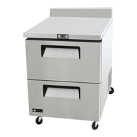 EFI Versa-Chill FWDW2-27VC 27.5" Heavy-Duty Two-Drawer Worktop Freezer