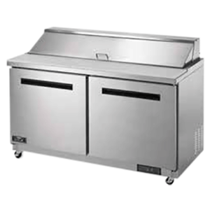 Arctic Air AST60R 61.25-Inch Two-Door Refrigerated Salad and Sandwich Prep Table