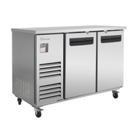 Blue Air BLBB59-2S-HC 58-3/4" Two-Door Solid Back Bar Refrigerator
