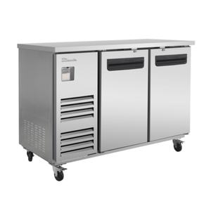 Blue Air BLBB59-2S-HC 58-3/4" Two-Door Solid Back Bar Refrigerator