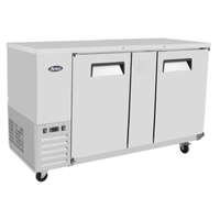 Atosa SBB69GRAUS1 68" Two-Door Shallow Depth Back Bar Cooler