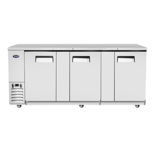 Atosa MBB90GR 89.3-Inch 3-Door Solid Back Bar Cooler Cabinet