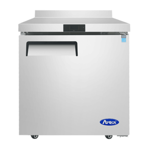 Atosa MGF8408GR 27-1/2" Worktop Refrigerator with Backsplash and Solid Door