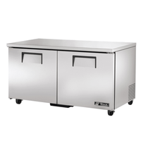 True Refrigeration TUC-60F-HC 60-3/8" Two-Door Undercounter Freezer