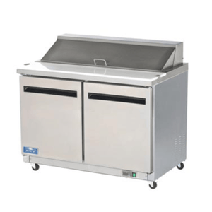 Arctic Air AST48R 48-Inch Two-Door Commercial Sandwich and Salad Prep Refrigerator