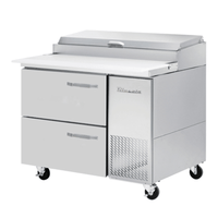 Blue Air BAPP44-D2-HC 44-Inch 2-Drawer Commercial Refrigerated Pizza Prep Table
