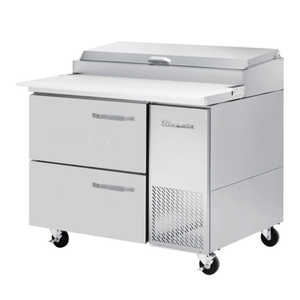Blue Air BAPP44-D2-HC 44-Inch 2-Drawer Commercial Refrigerated Pizza Prep Table