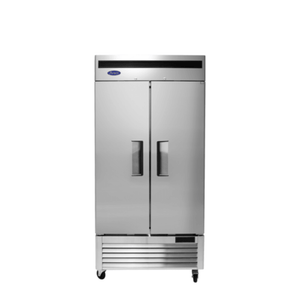 Atosa MBF8506GR 28.5 Cu. Ft. Two-Section Solid Door Refrigerator, 39.5"