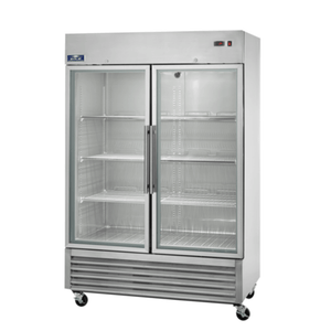 Arctic Air AGDF49 54-Inch Two-Section Glass Door Reach-In Freezer (49 Cu. Ft.)