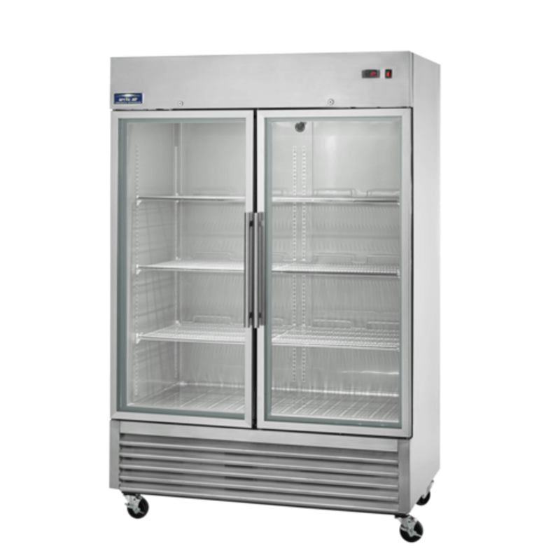 Arctic Air AGDF49 54-Inch Two-Section Glass Door Reach-In Freezer (49 Cu. Ft.)