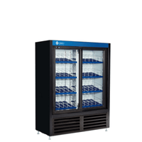 QBD 36-Inch Black Sliding Glass Door Refrigerated Display Merchandiser (CD3356SSL-HC)